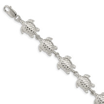 Silver Sea Turtles Bracelet QA40 - £72.63 GBP