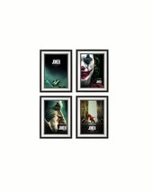 The Joker Movie 2019 Framed Posters Highest Quality Set of 4 - $345.00