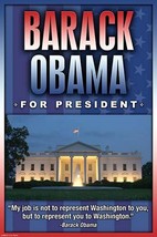 Barack Obama for President by Wilbur Pierce - Art Print - £17.57 GBP+