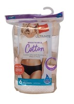 Hanes Cotton Hipster 6 Pk Womens 9 2X Multi Ultimate Breathable Cool Comfort - £10.13 GBP