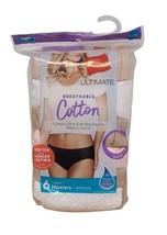 Hanes Cotton Hipster 6 Pk Womens 9 2X Multi Ultimate Breathable Cool Comfort - £9.62 GBP