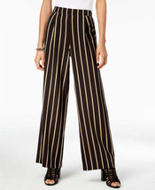 Ultra Flirt Womens Ikeddi Polka Dot Wide Leg Pants,Shadow Stripes Black ... - $29.51