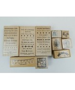 Stampin Up Lot of 10 So Many Sayings Rubber Stamps Leaf Teddy Bear Honey... - £11.12 GBP