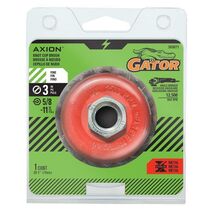 Gator 3 in. Coarse Knotted Wire Cup Brush Brass Coated Steel 12500 rpm 3... - $15.95
