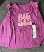 Ok!e Dokie Little Girls “Big Sis” Long Sleeve Pink T Shirt Size 3T - $14.87 CAD