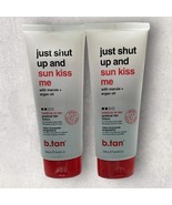 2 x Just Shut Up And Sun Kiss Me Gradual Tan Lotion w/Marula + Argan Oil... - $54.25 CAD