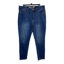 Seven7 Womens Jeans Adult Size 16 Tummyless Medium Wash Stretch Skinny H... - £24.31 GBP