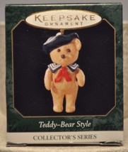 Hallmark - Teddy-Bear Style - Series 3rd - Miniature Keepsake Ornament - £8.72 GBP