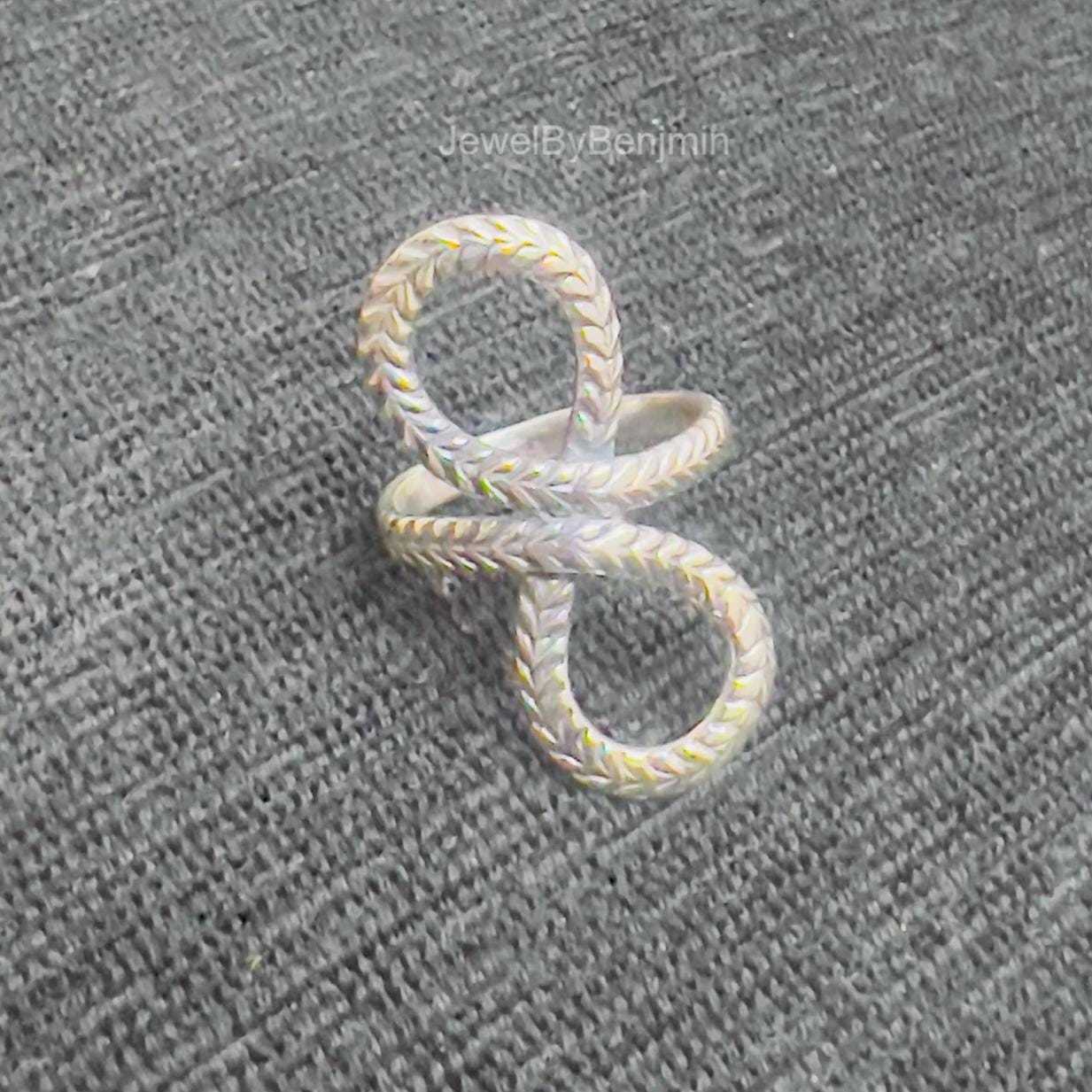 Spiral Ring, 925 Sterling Silver Ring, Wire Wrapped Ring, Silver Ring, Statement Item image 2