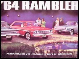 1964 AMC Rambler Prestige Brochure Ambassador, American - $14.51
