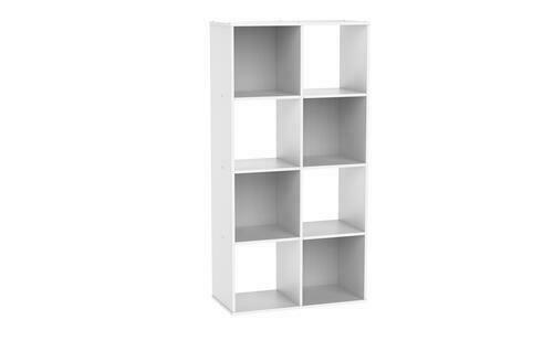 24-1/8"W x 47"H White 8-Cube Organizer - $169.00