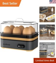Electric 6-Egg Cooker: Soft, Medium, Hard-Boiled &amp; Poacher - BPA Free - $45.00