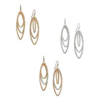 AVON TRIO TWIST EARRINGS (TRI-TONE) ~ NEW SEALED!!! - £10.97 GBP