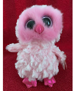 2018 Ty Beanie Boos - TWIGGY The Pink Fluffy Owl 6” NEW MWMTs - £10.33 GBP
