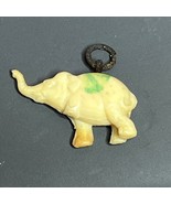 Vintage Celluloid Miniature Elephant Charm Missing a Leg - $92.26 MXN