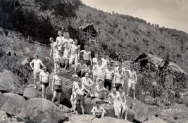 Vintage Photo; Swimming Party From U.S.S. Wilmington; Canton, China; Circa 1912 - £12.02 GBP