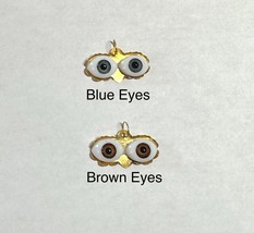 10 Karat Yellow Gold Blue or Brown Eyes Pendant - $839.23 MXN