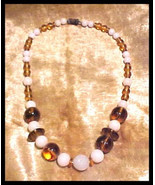 Vintage Art Deco Art Glass Bead Necklace - €12,92 EUR
