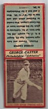 George Caster Philadelphia Athletics 1930s Matchbook - £19.65 GBP
