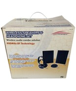 Wireless Speaker System and Headphones Music Audio TV DVD CD MP3 VCR HiF... - $79.20