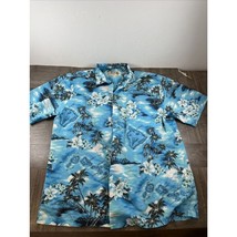 Ky’s Shirt Mens XL Blue Short Sleeve Button Up Hawaiian - $23.05