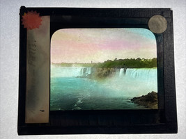 Vintage Color Glass Magic Lantern Slide “Niagara Falls” - £31.24 GBP