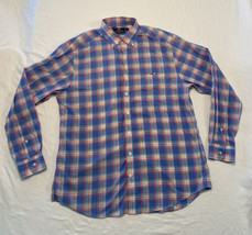 Vineyard Vines Slim Fit Tucker Shirt Colorful Plaid Large Cotton Lightweight  - £17.79 GBP