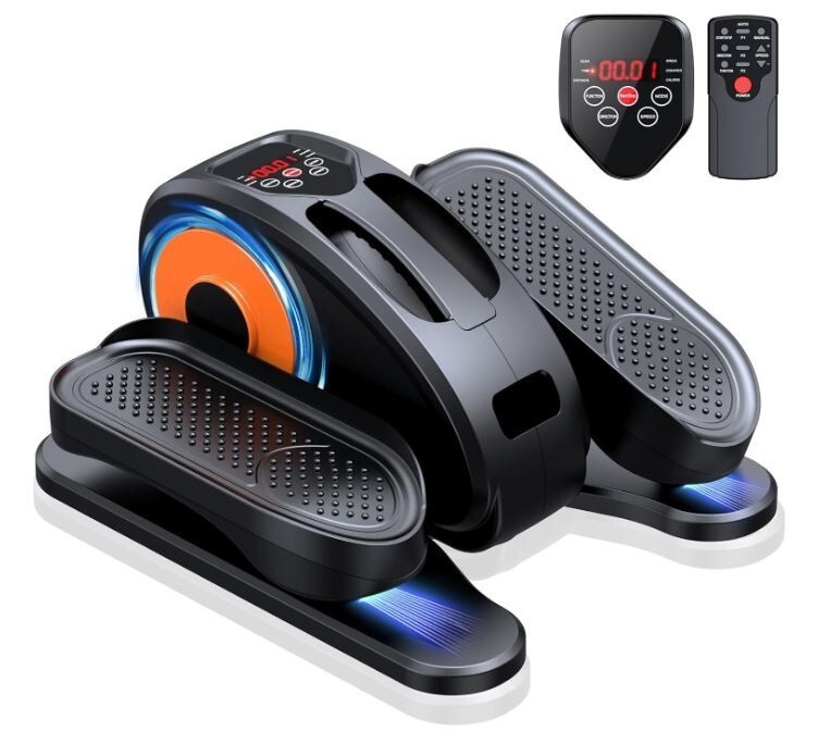 Under Desk Elliptical Pedal Machine, Leg Exerciser, w/ Remote, 12 Settin... - $79.95