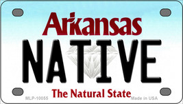 Native Arkansas Novelty Mini Metal License Plate Tag - £11.97 GBP