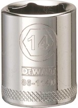 NEW Dewalt DWMT86114OSP 1/4 Drive X 14 MM METRIC 6 PT CHROME Socket 7518772 - £8.94 GBP