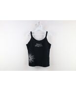 Vtg Harley Davidson Womens L Cropped Ribbed Black Spider Tank Top T-Shir... - $1,265.26 MXN