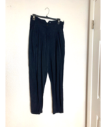 UCLA COSTUME Shop Womens Sz L Black High Waist Pants Black Paper Bag Waist - £17.25 GBP
