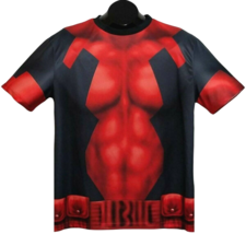 Marvel Deadpool Men Novelty Athletic Costume Shirt (Size: Small/Medium) NWT - £11.89 GBP