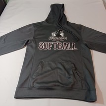 Badger Sport CRUSADERS SOFTBALL Men's Small Gray Pullover Hoodie Sweatshirt image 6