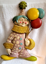 Vintage SEXTON METAL ART  1967 Wall Hanging CLOWN WITH BALLOONS 20x13 CUTE! - £47.05 GBP