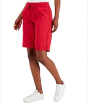 Tommy Hilfiger Women&#39;s Red Utility Roll Cuff Cargo Shorts XXL NWT - £21.19 GBP