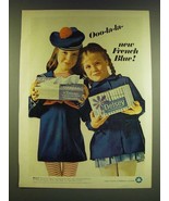 1966 Kleenex Tissues and Delsey Tissue Ad - Ooo-la-la- new French Blue - £14.78 GBP