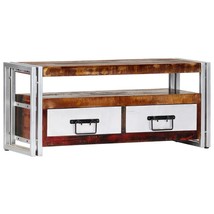 TV Cabinet 90x30x40 cm Solid Reclaimed Wood - £90.24 GBP