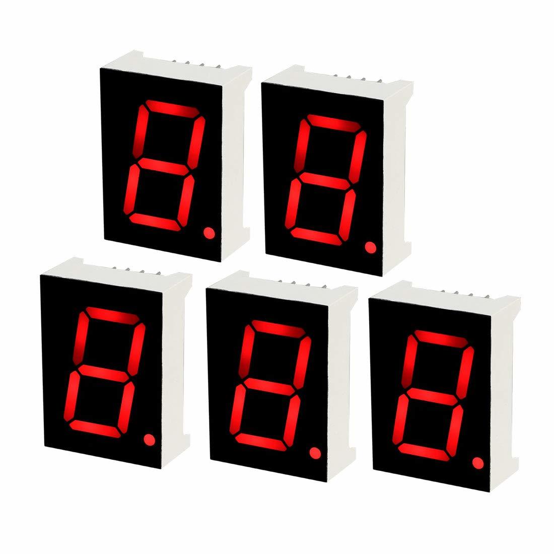 Uxcell Common Cathode 10 Pin 1 Bit 7 Segment Display 1.1 X 0.79 X 0.35 I... - $29.99