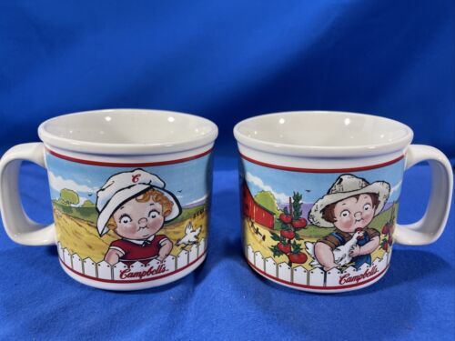 Primary image for 2001 Vintage Campbell's Kids Soup Mug Cup - Set Of 2