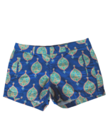 JC Penney Womens Chino Shorts Size 6 Blue Orange Geometric Pockets - €20,23 EUR