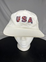 USA Lillehammer Atlanta Centennial Games 1994 1996 Hat White Stretchable - £7.90 GBP