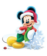 Holiday Mickey Mouse Christmas Cardboard Cutout Standup Standee Holiday ... - £31.54 GBP