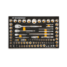 GearWrench 83 Piece 1/4 Inch, 3/8 Inch, & 1/2 Inch 90-Tooth SAE/Metric Mechanics - $833.54 CAD
