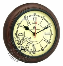 Antique Bond Street London Style 8&quot; Wooden Wall Clock Nautical Home/Office Decor - £62.25 GBP