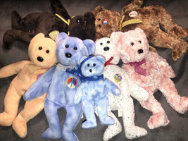 Lot Of 7 Beanie Babies Ty Set - £58.01 GBP