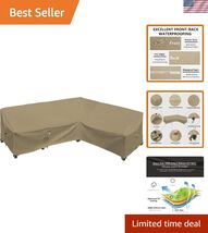 Heavy Duty Outdoor Sectional Sofa Cover, 104"X83" Waterproof 600D Patio ... - $165.87