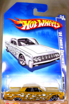 2009 Hot Wheels #140 Rebel Rides &#39;64 Lincoln Continental Gold w/Chrome OH5 Spoke - £10.86 GBP