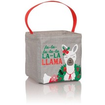 Littles Carry-All Caddy (new) HOLIDAY LLAMA - POLYESTER -  6&quot;H x 5.5&quot;L x... - £16.28 GBP