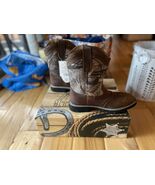 Itasca Boots Youth Sz 4 Buckaroo Western Cowboy Farm Camouflage Leather ... - $41.71 CAD